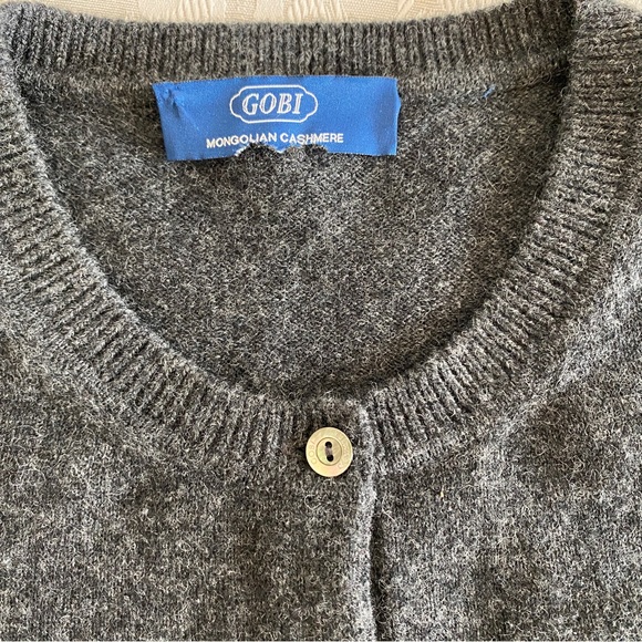 Gobi Cashmere Crew Neck Cardigan - Picture 5 of 14